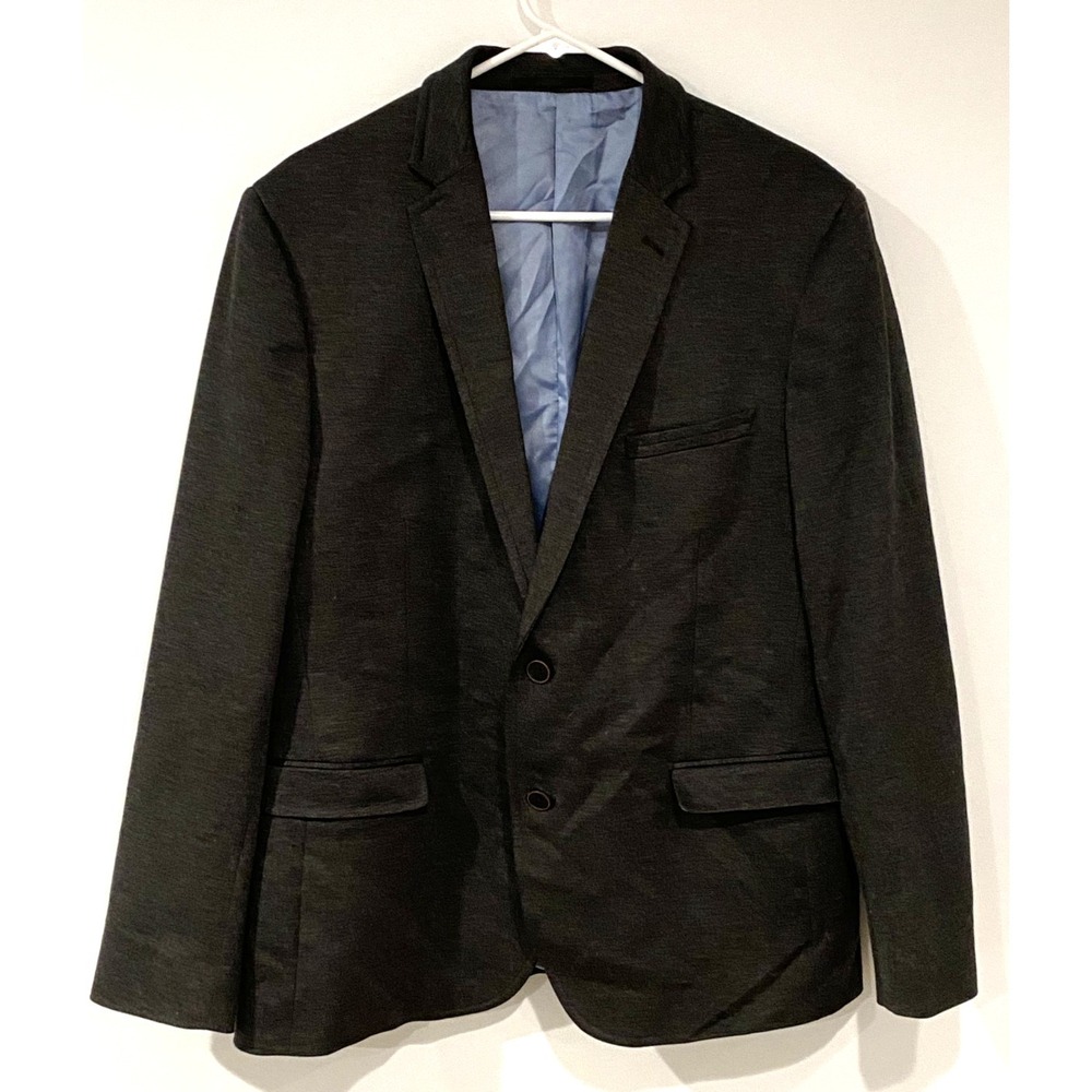 Men's Blazer The Savile Row Company London Gray Size XL 2 Button Front